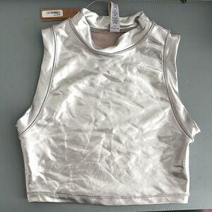 Skims Swim Silver Top (never worn)